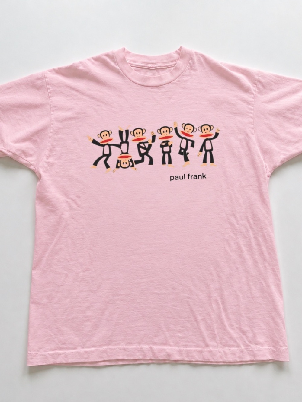 Gildan Light Pink Paul Frank Monkey Graphic Tee